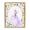 Stupell Industries Purple Princess with Pearl Border Floating Frame, design by Christine Simpson Art